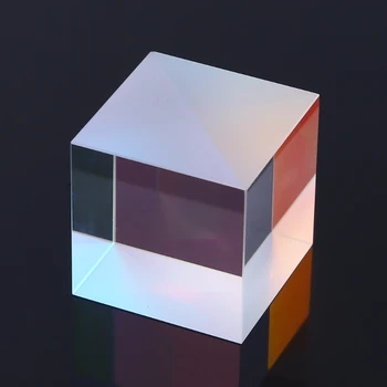 Spalvinga Combiner Splitter Kryžiaus Dichroic Kubo RGB Prizmės Optinis Stiklas Trikampė Prizmė Mokymo Šviesos Spektro Fizikos 20m