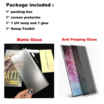 Stabdžių Peep Privacy Screen Protector for Huawei P40 30 Pro Apsauginį Stiklą už Mate 20 30pro UV Skysti Klijai Matinis Grūdintas Stiklas