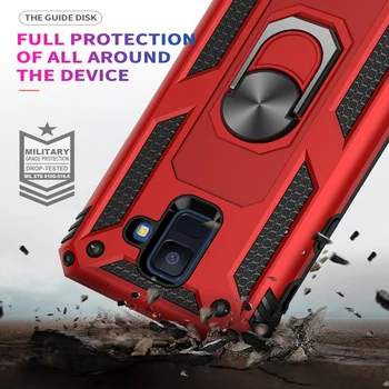 Stabdžių Rudenį Šarvai Telefono dėklas Samsung A530F A730F A750 atsparus smūgiams Laikiklis Apsauginis Dangtelis Galaxy A6 A7 A8 Plius A9Star Pro