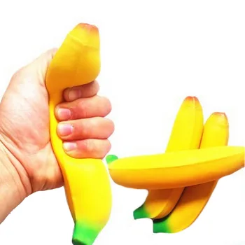 Streso Slėgio ribojimo Atsipalaiduoti Naujovė Įdomus žaislai Juokingas Kovos su Streso Kamuolys, Žaislai Išspausti Bananų BallGeek Įtaisą Ventiliacijos