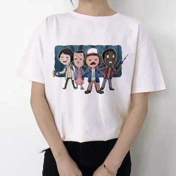 Svetimas dalykų, 3 marškinėliai moterims naujus marškinėlius Vienuolika gotikos moterų drabužių hip-hop femme 2019 streetwear juokingas animacinių filmų kawaii
