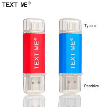 TEKSTAS MAN Hotsale OTG USB Flash Drive, Modelis C Pen Diskas 128GB 64GB 32GB 16GB 8GB 4GBUSB Stick 2.0 Pendrive Tipo C