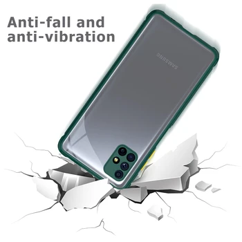 Telefono dėklas Samsung Galaxy A51 A71 S20 FE Minkštųjų Padangų Modelio Skaidrios Telefono Dangtelį Samsung M51 M31 S20 S21 Ultra Plus FE