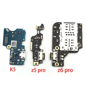 Tipas-C USB Power Įkrovimo lizdas Jungtis Valdybos Dalių Flex Kabelis Su Mikrofonu Mic Lenovo S5 K5 Z5 Pro Z6 Lite Z5s
