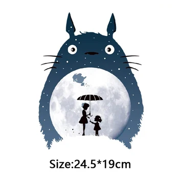 Totoro pleistras geležies perdavimo lipdukai vaikams drabužių 