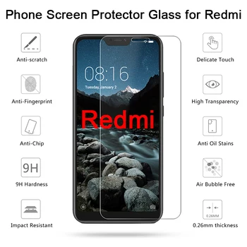 Toughed Apsauginis Stiklas Xiaomi Redmi 7 K20 6 Pro 5 Plius Telefono Ekrano apsaugos Redmi 7A 6A 5A 4A 4X Grūdintas Stiklas