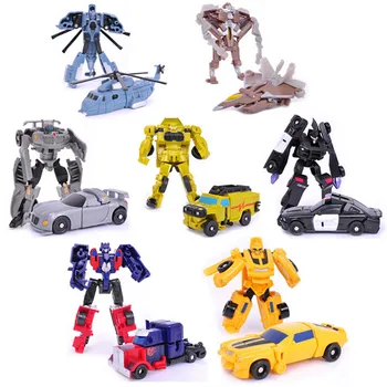 Transformacijos Robotas Automobilių Žaislai, Figūrėlių, Žaislai, Plastikiniai Mini Anime Deformacijos Robotas Transporto Priemonės Švietimo Žaislas Vaikams Berniukams Dovana