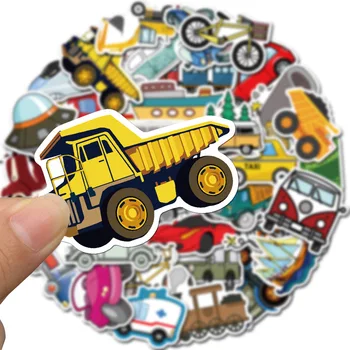 Transportas Animacinių filmų aplinkosaugos ¾enklelis Žaislai Berniukams, Automobilių, Laivų, Orlaivių Anime Lipdukas, skirtas 