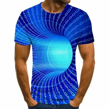 Trimatis išmaišykite Vyrų Marškinėlius 3D Atspausdintas Vasara O-Kaklo Kasdien Atsitiktinis Juokingi marškinėliai