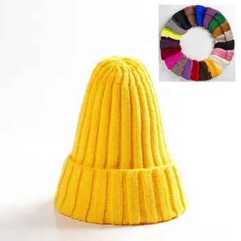 Unisex Skrybėlę Medvilnės Mišiniai, Kietas Šiltas, Minkštas HIP-HOP Megztos Kepurės Vyrų Žiemą Kepurės Moterų Skullies Beanies Girl Didmeninė шляпа