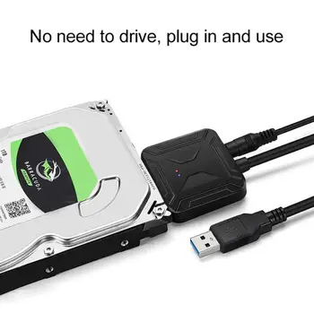 USB 3.0 Prie Sata 2.5 3.5 Kietojo Disko Adapteris Kabelis SATA III SSD/HDD Iki 6 Gb / s Perdavimo Greitis UASP Parama