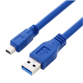 USB 3.0 Vyrų į Mini 10 Pin B ilgiklis laido tablečių kameros HUB HDD Jungtis, 0,3 M-5M