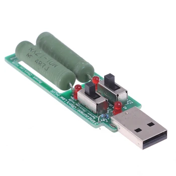 USB Rezistorius Dc Elektroninis Apkrovos Su Jungikliu Reguliuojamas 3 Dabartinę 5V1A/2A/3A Baterijos Talpa Įtampos Išlydžio Atsparumas Testeris
