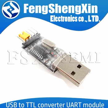 USB TTL konverterio UART modulis CH340G CH340 3.3 V 5V jungiklis Vieno lusto atsisiųsti linija