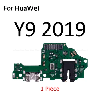 USB Įkrovimo lizdas Dokas Plug Jungtis Įkrovikliui Valdybos Mikrofonas Flex Kabelis HuaWei Y9 Y7 Y6 Pro Y5 Premjero GR5 2017 m. 2018 m. 2019 m.