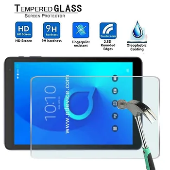 Už Alcatel 1T 10 -Premium Tablet 9H Grūdintas Stiklas Screen Protector, Plėvelės Raštas Guard Dangtis