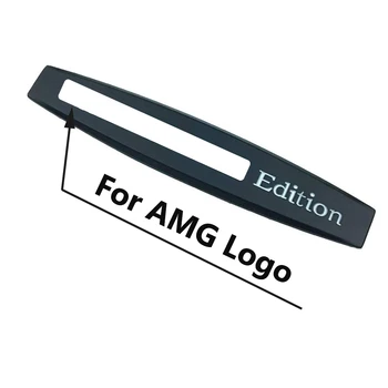 Už AMG Edition Logotipo Raidė Ženklelis Lipdukas Metalo Mercedes Benz CLA GLC GLE GLK GLS GL GT SLK SL, SLK A C E S Klasės Priedų