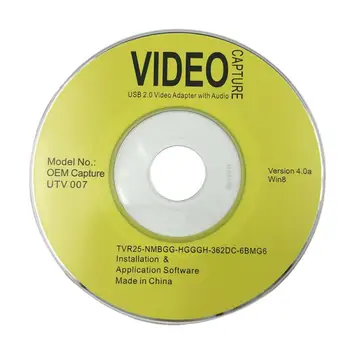 Už Easycap USB 2.0 Lengvai Bžūp Garso ir Vaizdo Surinkimo Adapteris į VHS, DVD DVR TV Užfiksuoti Kortelės Konverteris Paramos Laimėti 10, Skirtą 