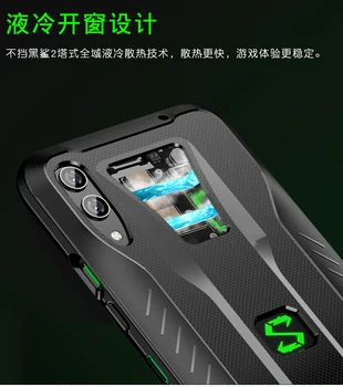 Už Xiaomi Black Shark 3 / 3 / 3 Pro / 2 / 2 Pro Minkštos TPU antidetonaciniai Galinį Dangtelį Atveju + Rankena Rinkinys