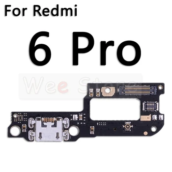 Už Xiaomi Redmi 4 Pastaba 4x 5 6 4A 5A 6A Pro Prime Plius GloBal USB Data PCB Įkroviklio Jungtis Uosto Doką Įkrovimo Flex Kabelis