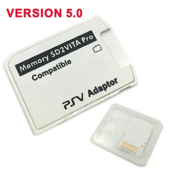 Versie 5.0 SD2Vita voor ps vita kaart PSVita žaidimas kortele, Micro SD adapteris voor PS Vita 1000/2000 3.60 systeem 256 gb