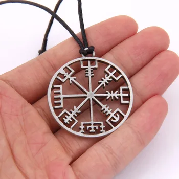 Viking kompasas amuletas pakabukas Vyrų karoliai Skandinavijos kaip dovaną