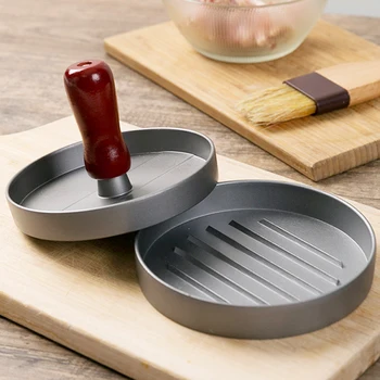 Virtuvės Lengva Mėsos Įrankis Mėsainių Mėsos Paspauskite Apvalios Formos Mėsainių Mėsos Grill Jautienos Mėsainiai Paspauskite Patty Maker Pelėsių Sausainiai įrankiai