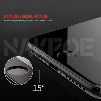 Visiškai Padengti Grūdinto Stiklo iPhone 7 8 6 6s Plius 5 5S SE 2020 Screen Protector, iPhone 11 12 Pro X XR XS MAX Stiklo Plėvelės