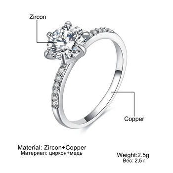 VKME cirkonis kristalų žiedas moterų žiedas priimti užsakymą papuošalai dovana 2019 populiarus karštas mados mergaitė pareiškimą, aukštos kokybės
