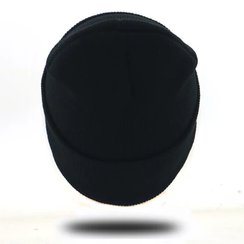 Vyrų, moterų hip-hop beanie kepurė laišką siuvinėjimo mados xxxtentacion skrybėlę medvilnės lankstūs juodos spalvos megztos kepuraitės rudens žiemos