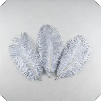 Wholasale Elegantiškas Pilkos spalvos stručio plunksnų amatų 15-70cm10-200pcs/daug vestuves prekių Karnavalo šokėjas apdailos kamuoliai