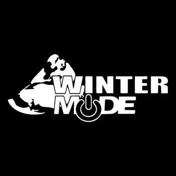 YJZT 18.1 CM*7.5 CM Sniego Decal Žiemos Režimas Kūrybos Automobilių Stiliaus Dekoro Lipdukai Cartoon Automobilių Lipdukai C31-0516