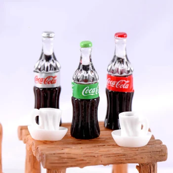 ZOCDOU 1 vnt Kokso Cola Butelis Himouto Šaldytuvas Gerti Vandens KFC Mažas JAV Statula Statulėlės Amatų Stalo Ornamentas Miniatiūros 