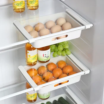 Šaldytuvas 12 Tinklai Kiaušinių Laikymo Dėžutė ir Erdvės taupymo Vaisių, Daržovių Konteineris Virtuvėje Kabo stalčiuko Šviežių Metalinės Plokštelės Sluoksnis