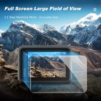 ŠAUDYTI Grūdintas Stiklas Screen Protector, skirta GoPro Hero 9 Black Fotoaparato LCD Ekrano Apsauginė Plėvelė GoPro 9 Go Pro 9 Priedai