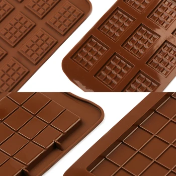 Šokolado Formų Bakeware Torto Formų Aukštos Kokybės Kvadratas Eco-friendly Silikonu Silikono formos 