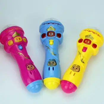 Žaislas Muzikinė Priemonė Projekcija Mikrofonas Flash Mikrofonas Šviesą skleidžiantys Mados Įdomios Vaikams, Žaislai, Vaikams, Dovanų Atsitiktinis