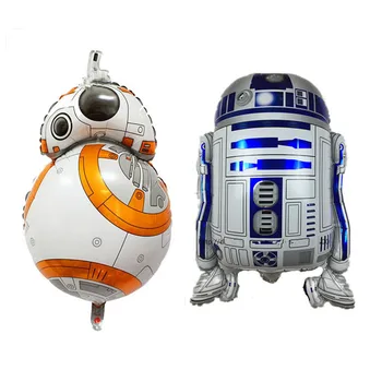 Žvaigždžių Karai Folija Balionas R2-D2 BB-8 Jedi Samui Folija Balioną už Vaikų Gimtadienio Balionas Apdailos žaislai