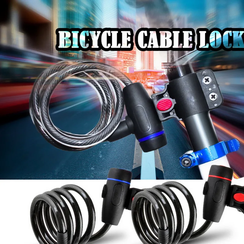 Pirkti Dviračio rakinimo grandinės vielos anti-praslydimo grandinės užraktą dviračių dviračių spynos plieno kabelis elektrinis dviratis įranga, apsaugos užraktas Dviračių priedai \ Studijos2020.lt